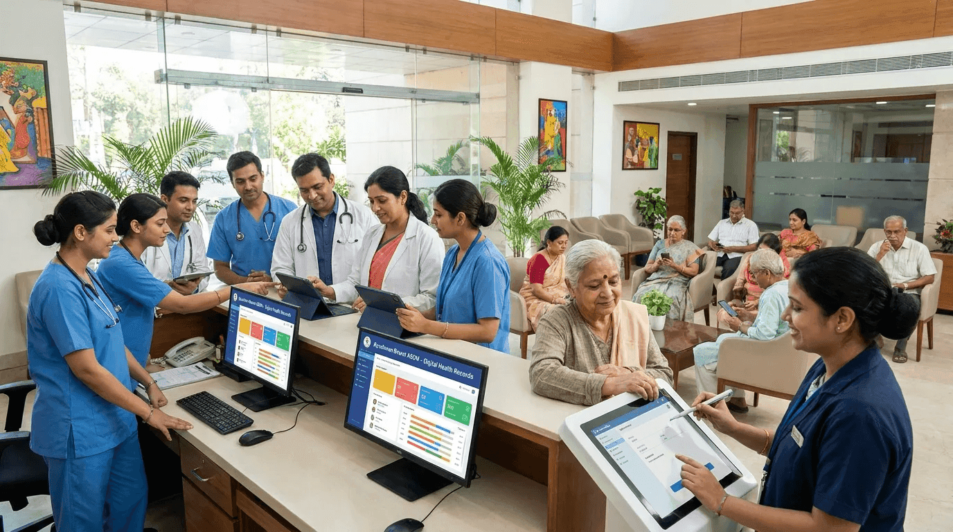 India's First AI-Powered Hospital Information System — ABDM Certified M1, M2, M3