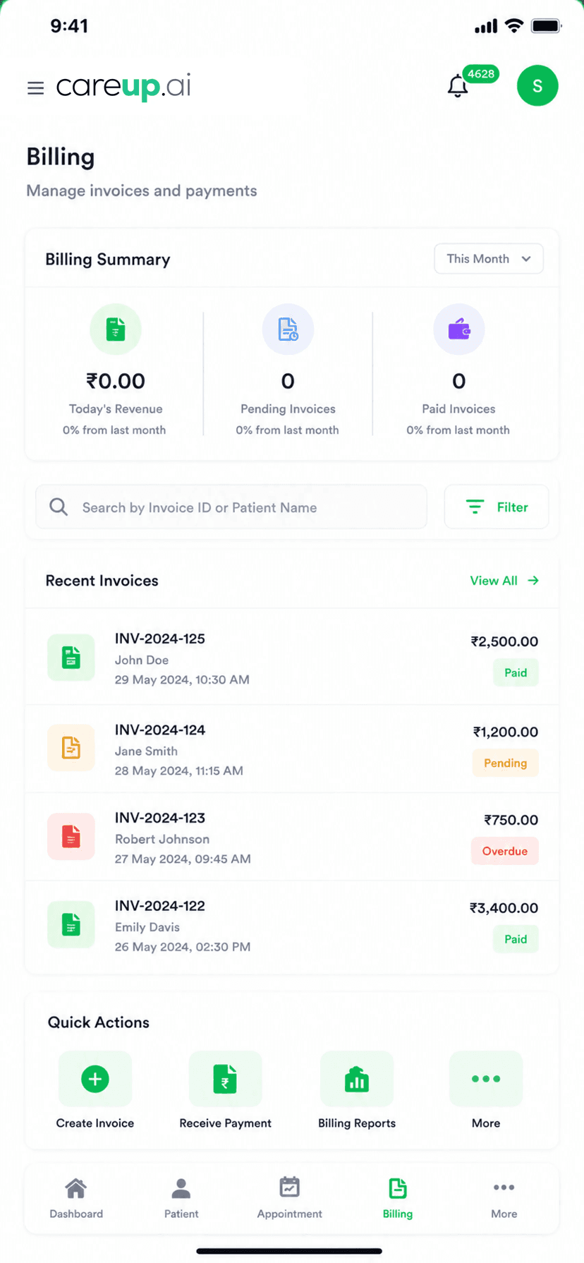 careup.ai Mobile Billing
